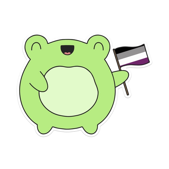asexual frog sticker
